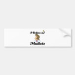 i believe in mullets bumper sticker