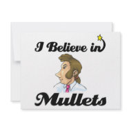 i believe in mullets invitation