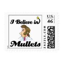 i believe in mullets postage