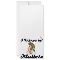 i believe in mullets customized rack card