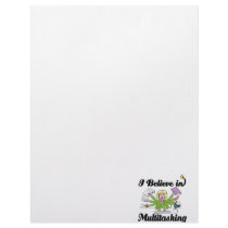 i believe in multitasking letterhead template