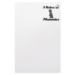 i believe in mummies stationery