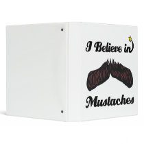 i believe in mustaches 3 ring binder