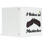 i believe in mustaches vinyl binder
