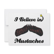 i believe in mustaches invite
