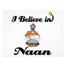 i believe in naan bread custom invitation