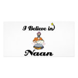 i believe in naan bread custom photo card