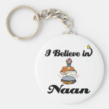i believe in naan bread key chain