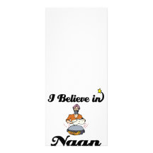 i believe in naan bread rack card