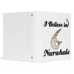 i believe in narwhals 3 ring binders