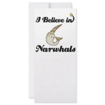 i believe in narwhals rack card template