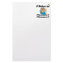 i believe in neener neener stationery paper