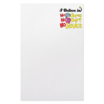 i believe in no shoes shirt no service personalized stationery
