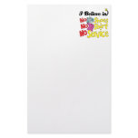 i believe in no shoes shirt no service personalized stationery
