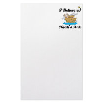 i believe in noahs ark stationery paper
