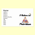 i believe in nutrition business cards