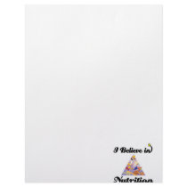 i believe in nutrition personalized letterhead