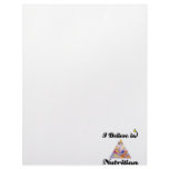 i believe in nutrition personalized letterhead