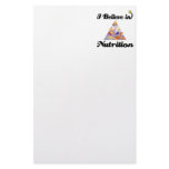 i believe in nutrition stationery paper