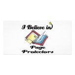 i believe in page protectors picture card