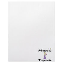 i believe in pageants letterhead design