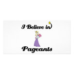 i believe in pageants personalized photo card