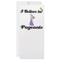 i believe in pageants rack cards