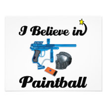 i believe in paintball personalized announcements