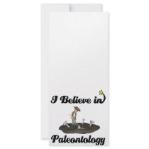 i believe in paleontology customized rack card