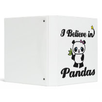 i believe in pandas 3 ring binder
