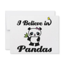 i believe in pandas invitation