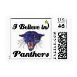 i believe in panthers postage stamps