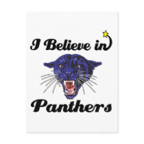 i believe in panthers postcards