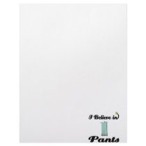 i believe in pants custom letterhead