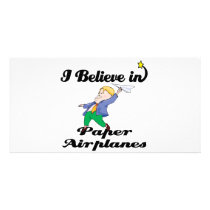 i believe in paper airplanes photo cards