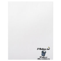 i believe in paper shredders letterhead template