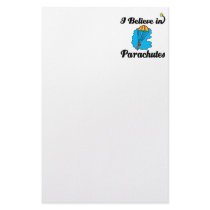 i believe in parachutes stationery