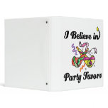 i believe in party favors binders