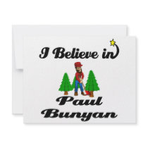 i believe in paul bunyan personalized invite