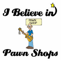 i believe in pawn shops photo sculpture