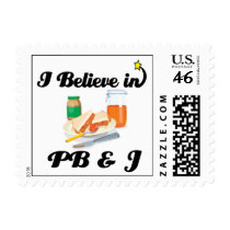 i believe in PB and J Postage
