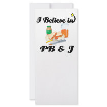 i believe in PB and J Rack Card Design