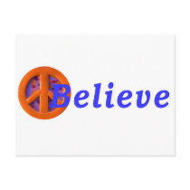 I BELIEVE in PEACE postcards by WEmustBELIEVE I BELIEVE in PEACE postcards