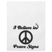 i believe in peace signs personalized flyer