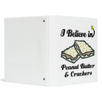 i believe in peanut butter and crackers vinyl binders