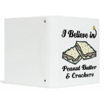 i believe in peanut butter and crackers 3 ring binders