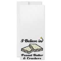 i believe in peanut butter and crackers custom rack card