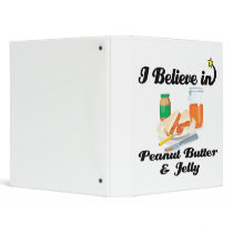 i believe in peanut butter and jelly 3 ring binder
