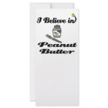 i believe in peanut butter custom rack cards