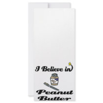i believe in peanut butter rack card design